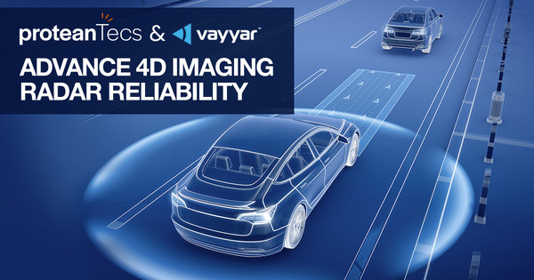 Vayyar将proteanTecs的数据预测分析技术添加到汽车4D成像片上雷达平台中